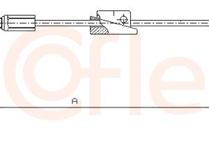 Cablu frana de parcare COFLE 11.5455 – FORD | AutoRival