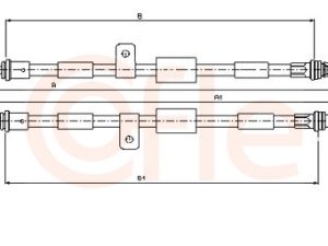 Cablu frana de parcare COFLE 11.5456 – FORD | AutoRival