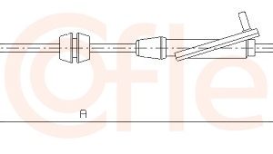 Cablu frana de parcare COFLE 11.5462 – FORD | AutoRival