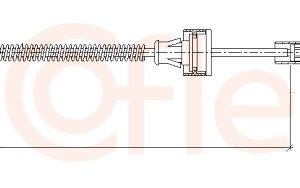 Cablu frana de parcare COFLE 11.5464 – FORD | AutoRival