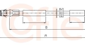 Cablu frana de parcare COFLE 11.5505 – FORD | AutoRival