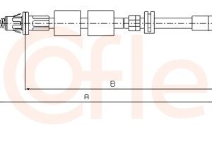 Cablu frana de parcare COFLE 11.5507 – FORD | AutoRival