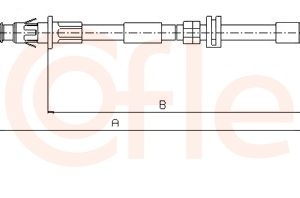 Cablu frana de parcare COFLE 11.5510 – FORD | AutoRival