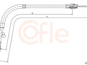 Cablu frana de parcare COFLE 11.5563 – FORD | AutoRival