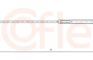 Cablu frana de parcare COFLE 11.5564 – FORD | AutoRival