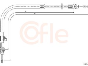 Cablu frana de parcare COFLE 11.5580 – FORD | AutoRival