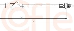 Cablu frana de parcare COFLE 11.5591 – FORD | AutoRival