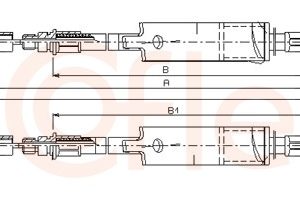 Cablu frana de parcare COFLE 11.5661 – FORD | AutoRival