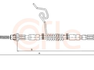 Cablu frana de parcare COFLE 11.5665 – FORD | AutoRival