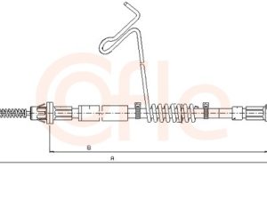Cablu frana de parcare COFLE 11.5666 – FORD | AutoRival