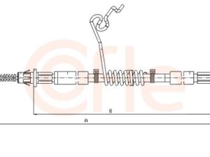 Cablu frana de parcare COFLE 11.5668 – FORD | AutoRival
