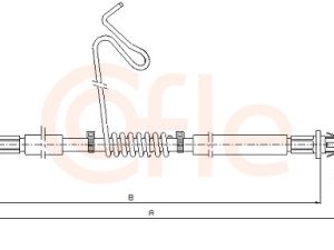 Cablu frana de parcare COFLE 11.5673 – FORD | AutoRival