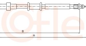 Cablu frana de parcare COFLE 12.0765 – FORD | AutoRival