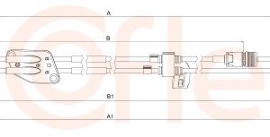 Cablu transmisie manuala COFLE 2CB.FO011 – FORD | AutoRival