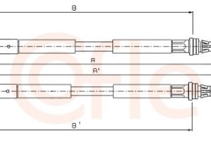 Cablu frana de parcare COFLE 92.10.5355 – FORD | AutoRival
