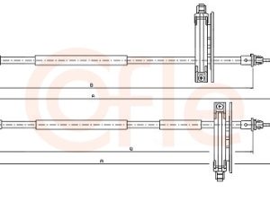 Cablu frana de parcare COFLE 92.10.5357 – FORD | AutoRival