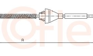 Cablu frana de parcare COFLE 92.10.5365 – FORD | AutoRival