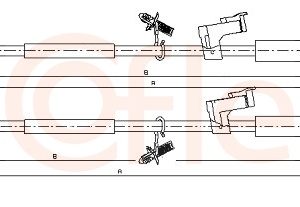Cablu frana de parcare COFLE 92.10.5368 – FORD | AutoRival