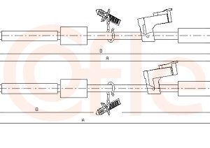 Cablu frana de parcare COFLE 92.10.5370 – FORD | AutoRival
