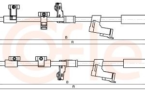 Cablu frana de parcare COFLE 92.10.5384 – FORD | AutoRival