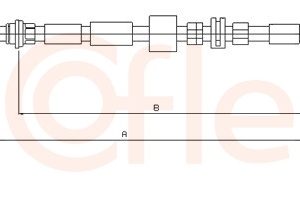 Cablu frana de parcare COFLE 92.11.5512 – FORD | AutoRival
