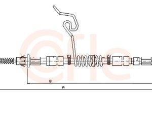 Cablu frana de parcare COFLE 92.11.5576 – FORD | AutoRival