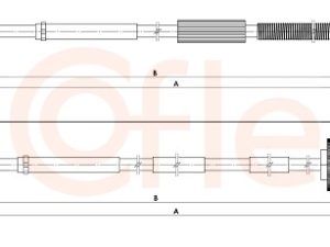Cablu frana de parcare COFLE 92.1E.FD001 – FORD | AutoRival