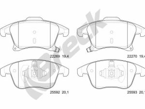 Set placute frana BRECK 22269 00 701 00 – FORD | AutoRival