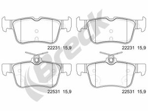 Set placute frana BRECK 22531 00 702 00 – FORD | AutoRival