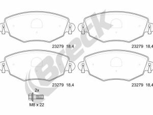 Set placute frana BRECK 23279 00 701 10 – FORD | AutoRival