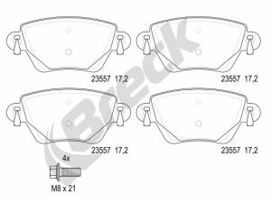 Set placute frana BRECK 23557 00 704 10 – FORD | AutoRival
