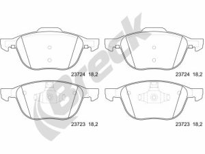 Set placute frana BRECK 23723 00 701 00 – FORD | AutoRival