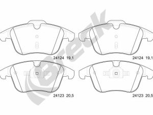 Set placute frana BRECK 24123 00 701 00 – FORD | AutoRival