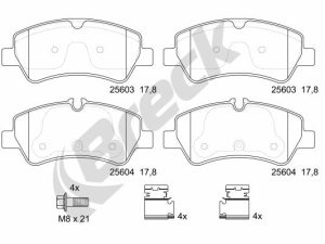 Set placute frana BRECK 25603 00 653 00 – FORD | AutoRival
