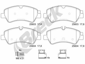Set placute frana BRECK 25603 00 703 00 – FORD | AutoRival