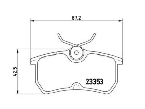 Set placute frana KRIEGER 0950006022 – FORD | AutoRival