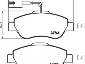 Set placute frana KRIEGER 0950006284 – FORD | AutoRival