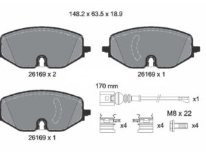 Set placute frana KRIEGER 0950006756 – FORD | AutoRival