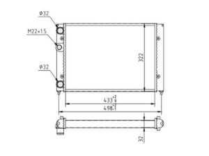 Radiator racire motor MTR 13054356