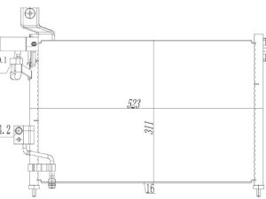 Condensator climatizare MTR 13054417