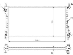 Radiator racire motor MTR 13054481