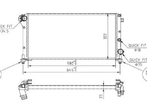 Radiator racire motor MTR 13054530