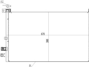 Condensator climatizare MTR 13054578