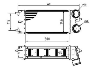 Intercooler compresor MTR 13054580