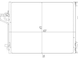 Condensator climatizare MTR 13054664