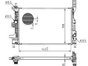 Radiator racire motor MTR 13054701