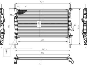 Radiator racire motor MTR 13054751