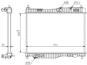 Radiator racire motor MTR 13054772