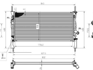 Radiator racire motor MTR 13054785