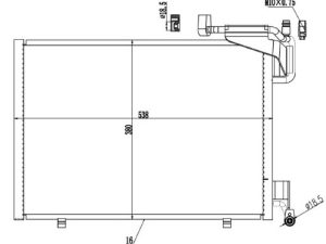Condensator climatizare MTR 13054791
